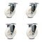 Service Caster 5 Inch Nylon Wheel Swivel Top Plate Caster Set with 2 Rigid SCC-20S514-NYS-TP2-2-R-2 - alternate 1